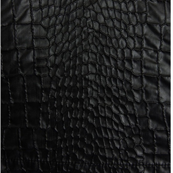 New Authentic Versace Croc Textured Lacquered A- Line Trench Coat - Picture 5 of 7